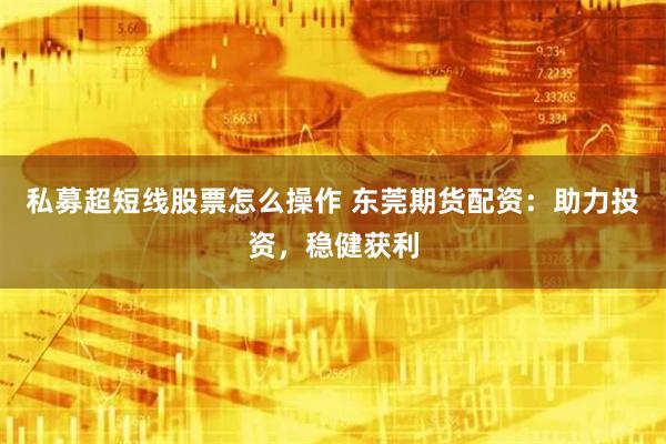 私募超短线股票怎么操作 东莞期货配资:助力投资,稳健获利